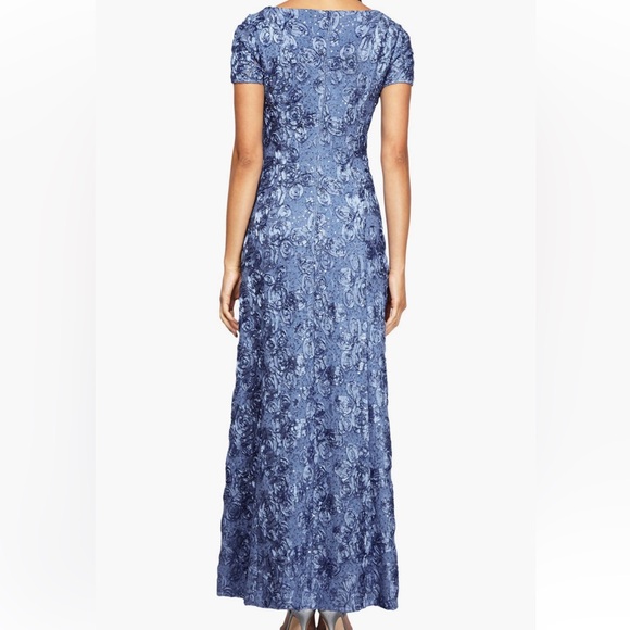 Alex Evenings Embellished Lace A-Line Evening Gown - Picture 3 of 7